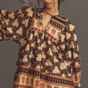 Millie Resort BOHO NWT Charlie top in Nouveau Trellis Anthropologie
